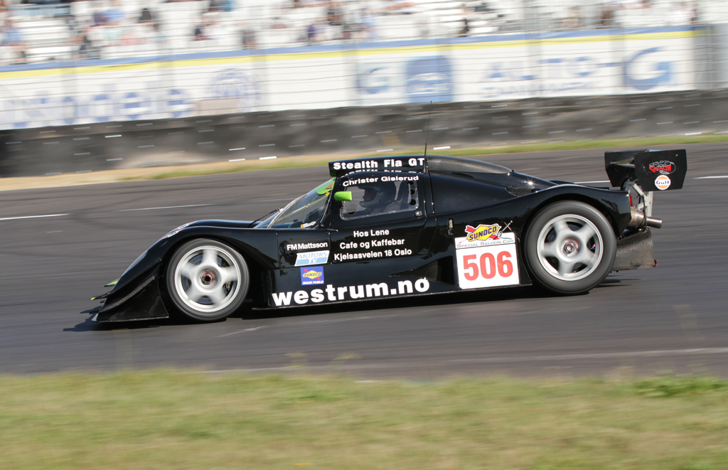 Christer Gislerud i sin Stealth B6 GT
(Foto: Motorsporten.dk)